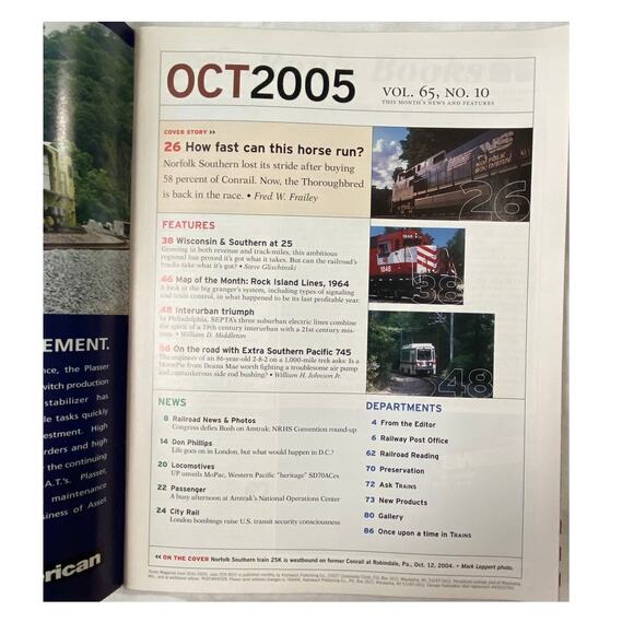 Vtg Lot 3 Trains Oct Nov Dec 2005 Magazine Railway Collect Hobby Locomotive - Picture 4 of 9